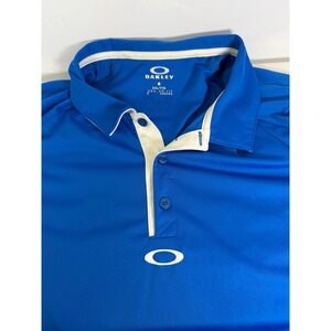 Oakley Men's Blue Polo Shirt XXL Fit Golf Athletic Performance Casual‎